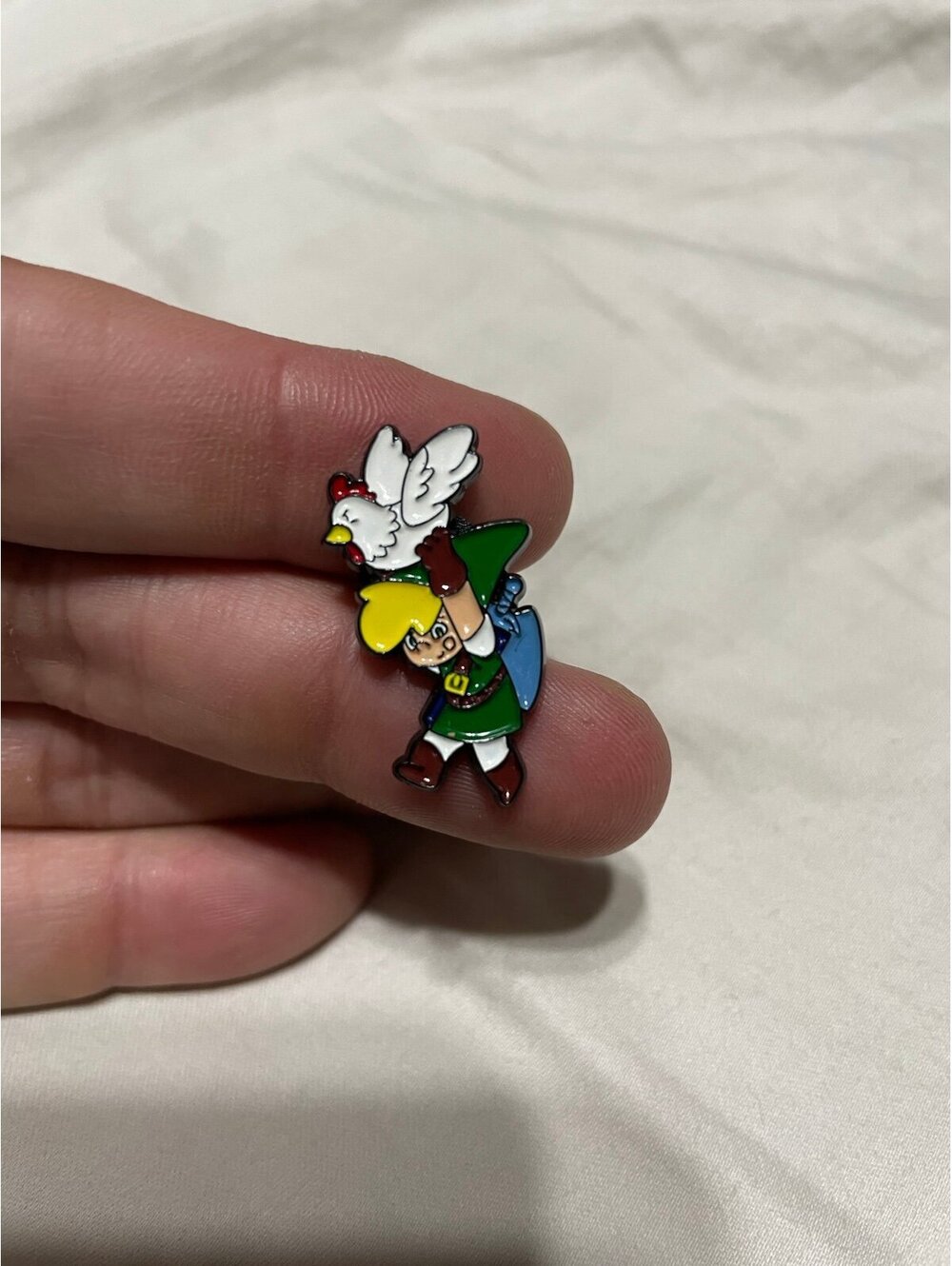 Legend of Zelda link enamel pin brooch anime cute funny